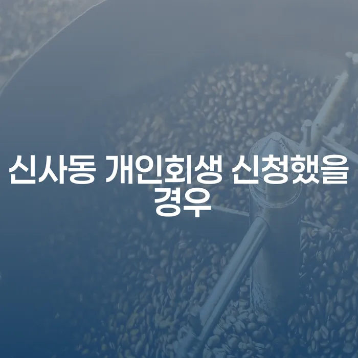 신사동 개인회생 신청했을 경우