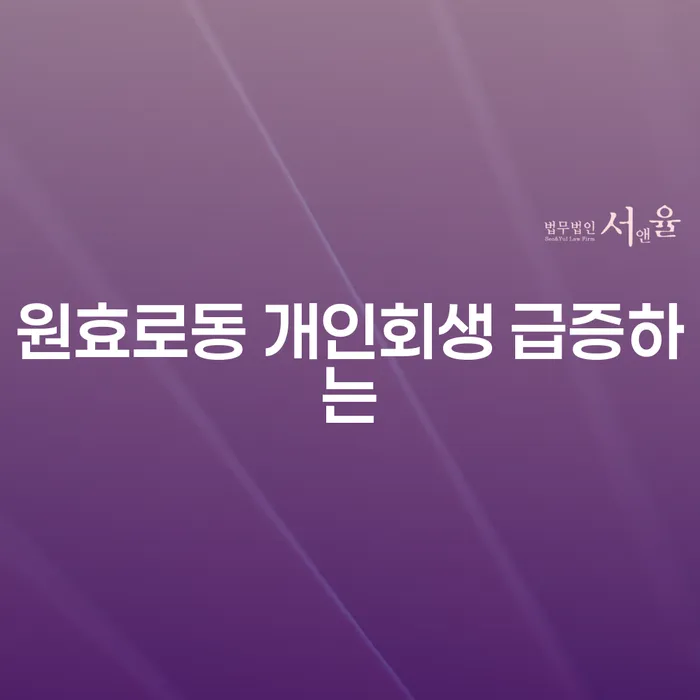 원효로동 개인회생 급증하는