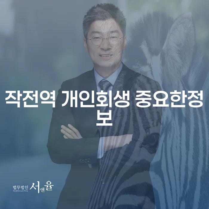 작전역 개인회생 중요한정보