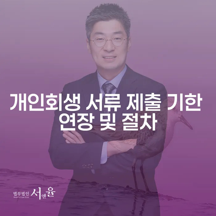 개인회생 서류 제출 기한 연장 및 절차, 어떻게 해야 할까요?